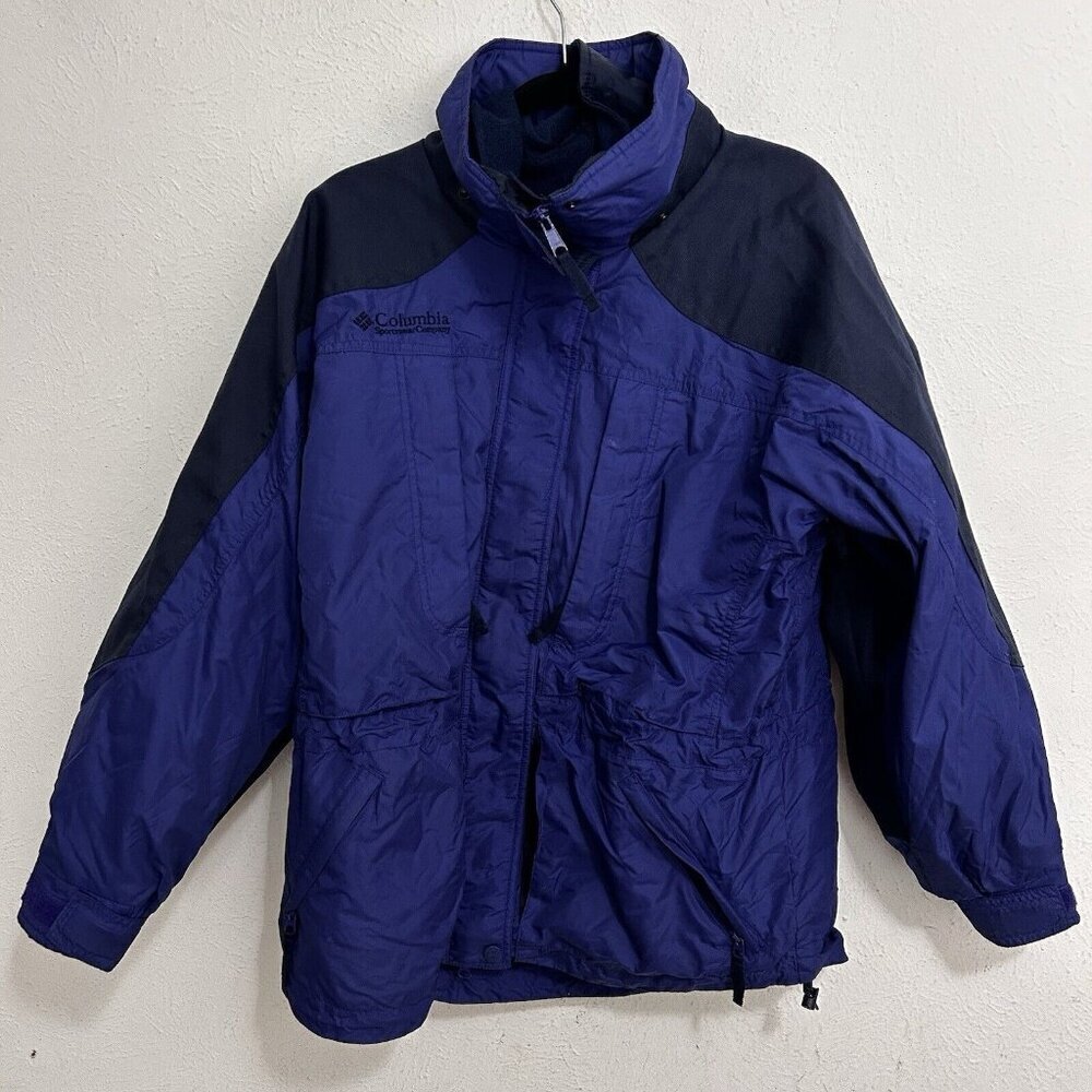 Columbia Sportswear Ski Jacket Women’s Size M Double Whammy Full Zip Snap Purple